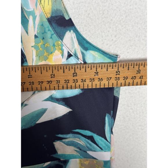 Columbia Floral Athleisure Casual Tank Dress Beachy Sleeveless Activewear XS EUC - Picture 4 of 7